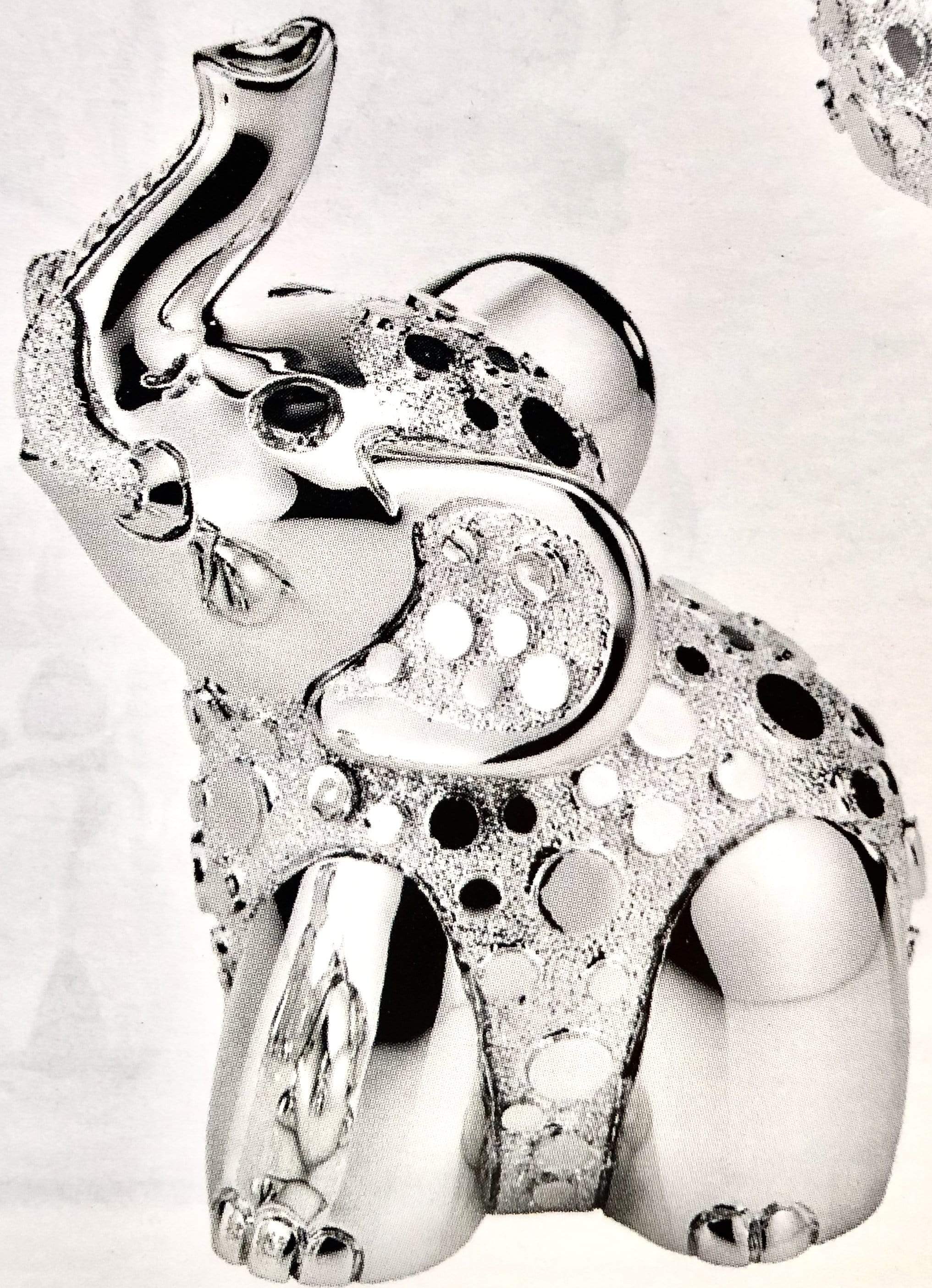 Elefantino portafortuna argento con bolle – Soffio Jewels