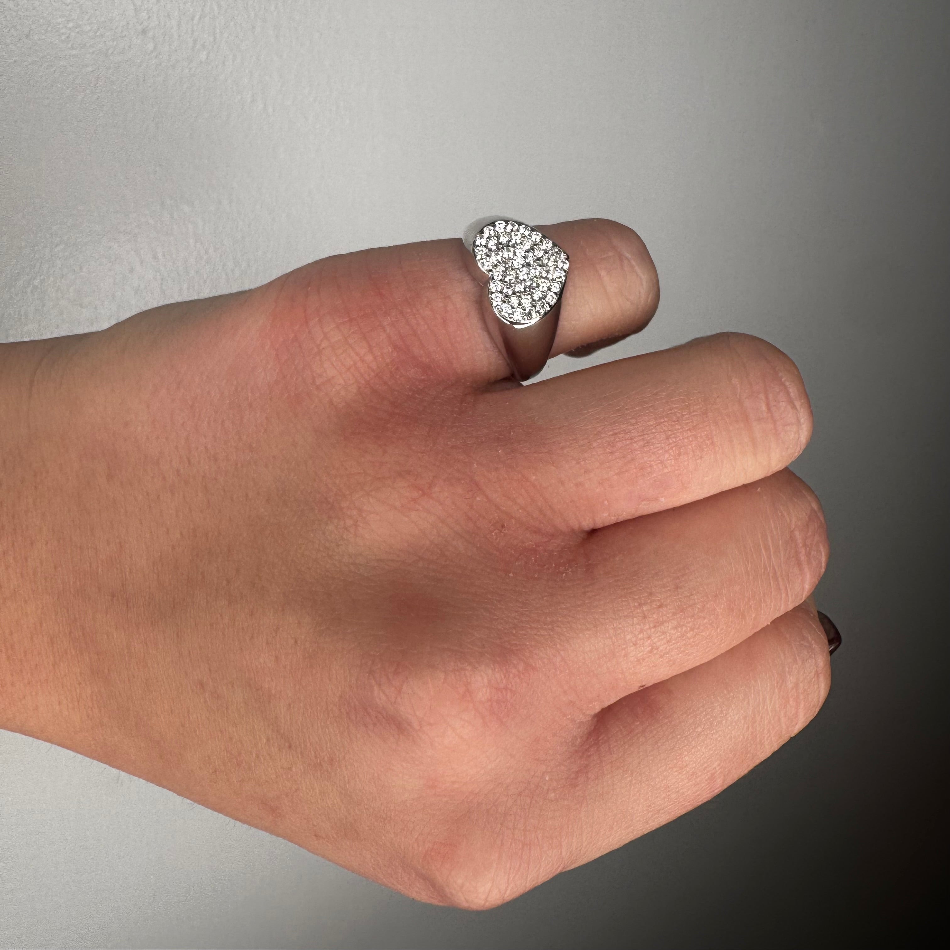 Anello Cuore Chevalier Pavè