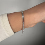 Bracciale tennis baguette