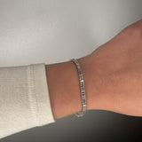 Bracciale tennis baguette