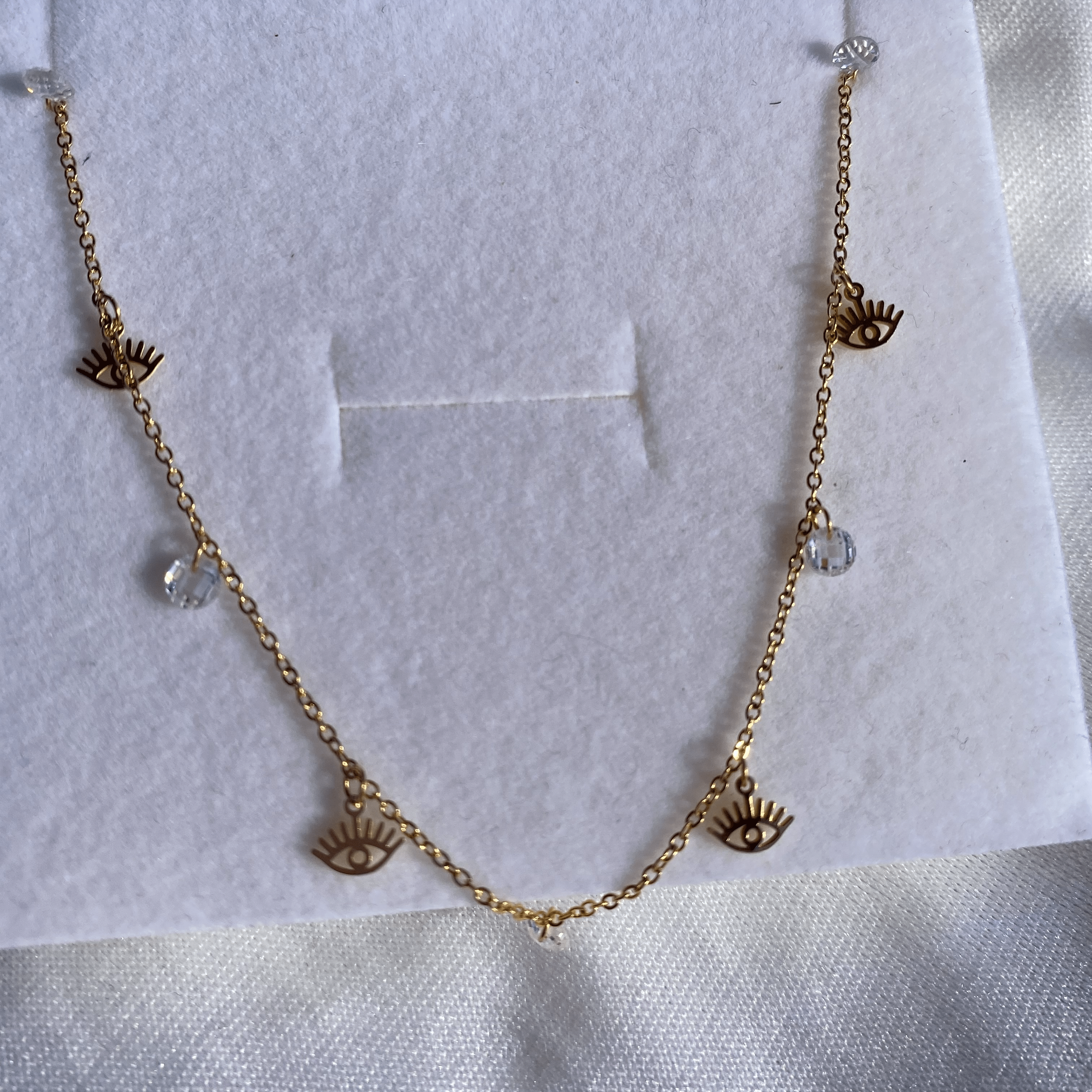 Collana con occhi di Fatima - Soffio Jewels