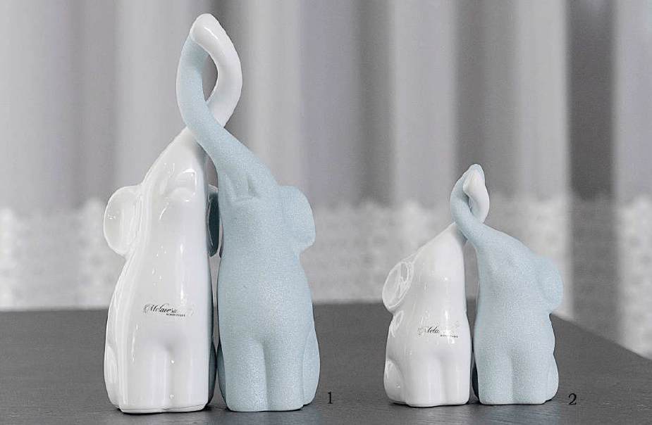 Coppia elefanti intrecciati portafortuna - Soffio Jewels