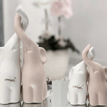 Coppia elefanti intrecciati portafortuna - Soffio Jewels