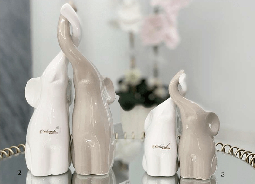 Coppia elefanti intrecciati portafortuna - Soffio Jewels