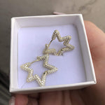 Orecchini stelle con zirconi - Soffio Jewels