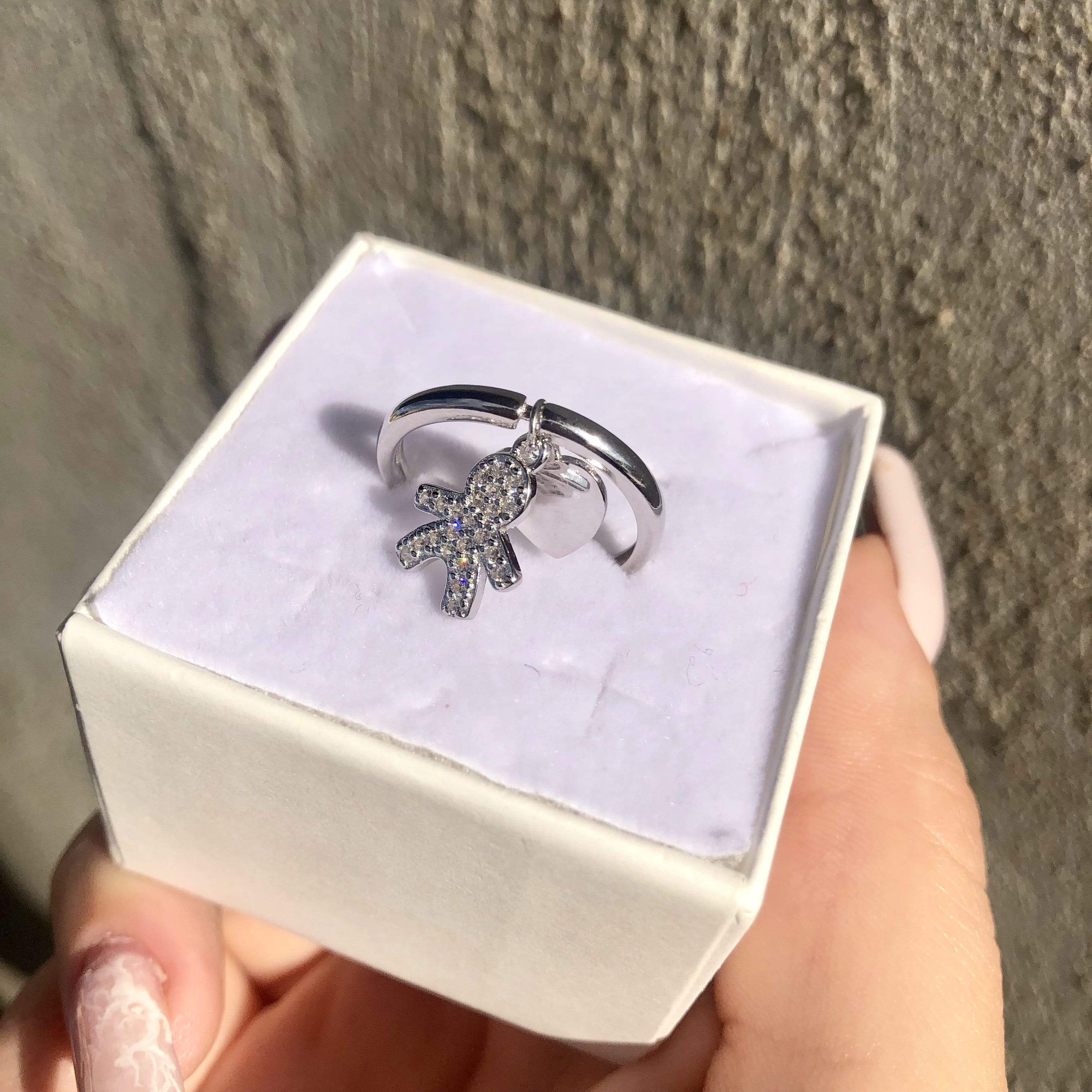 Anello bebè con cuore - Soffio Jewels
