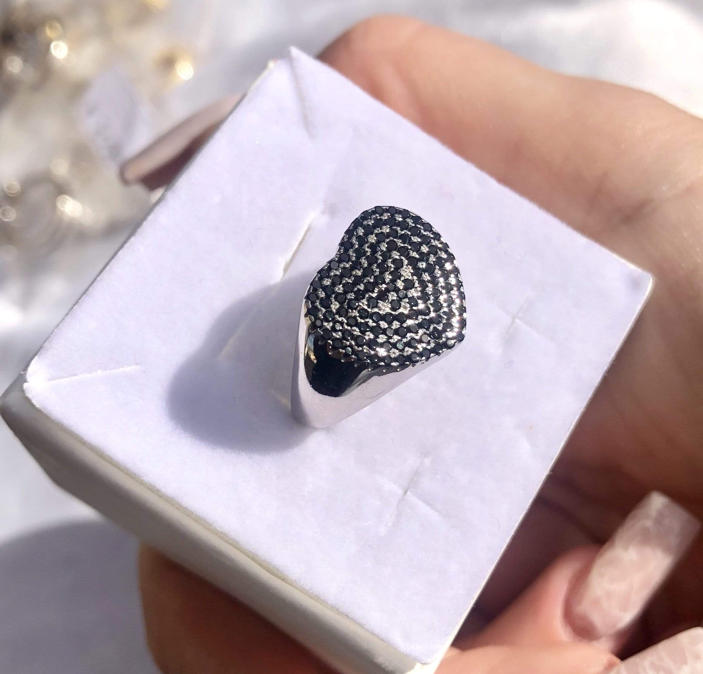 Anello chevalier cuore - Soffio Jewels