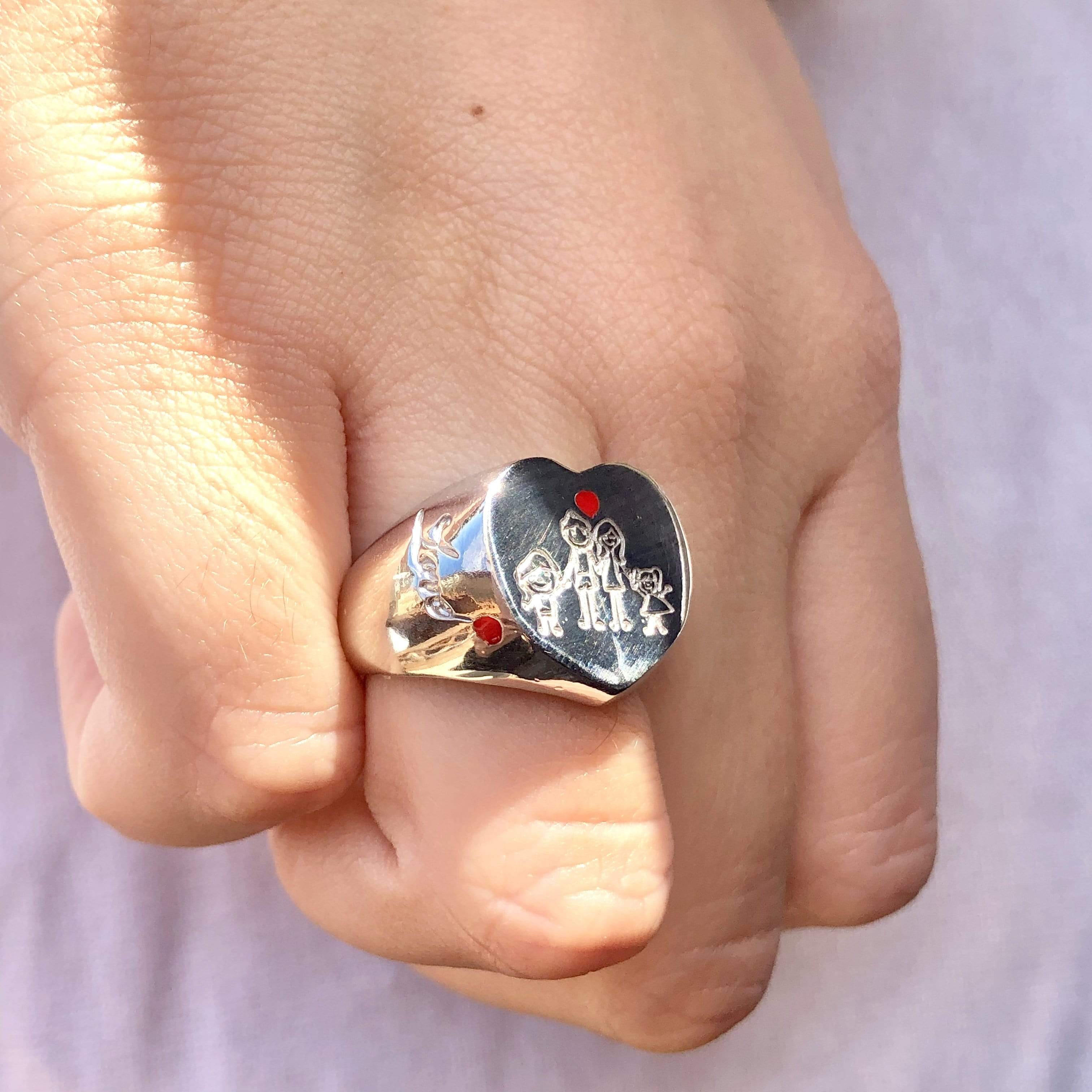Anello chevalier famiglia - Soffio Jewels