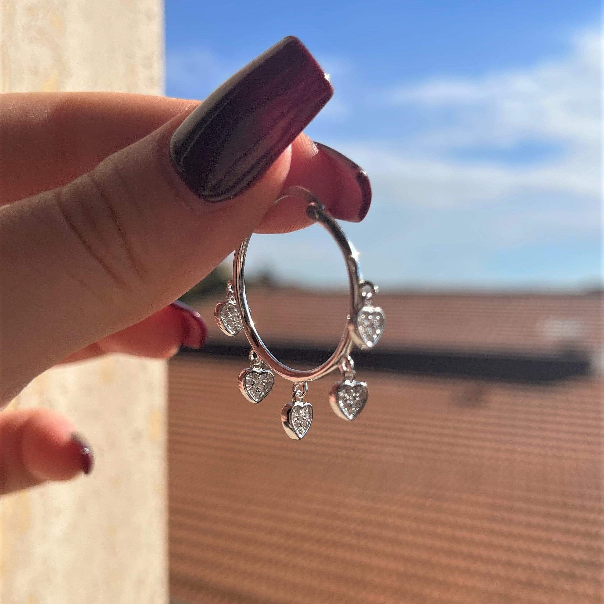 Orecchini cuori pendenti - Soffio Jewels