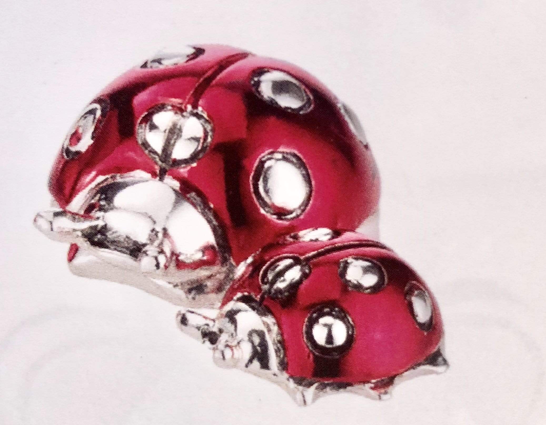 Coppia coccinelle portafortuna - Soffio Jewels