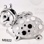 Coccinella portafortuna argento con bolle - Soffio Jewels