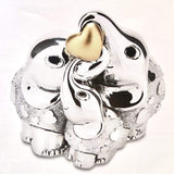 Elefantini famiglia portafortuna argento - Soffio Jewels
