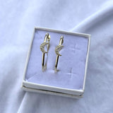 Orecchini cerchio con luna - Soffio Jewels