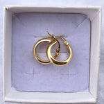 Orecchini cerchio dorati - Soffio Jewels