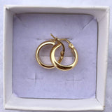 Orecchini cerchio dorati - Soffio Jewels