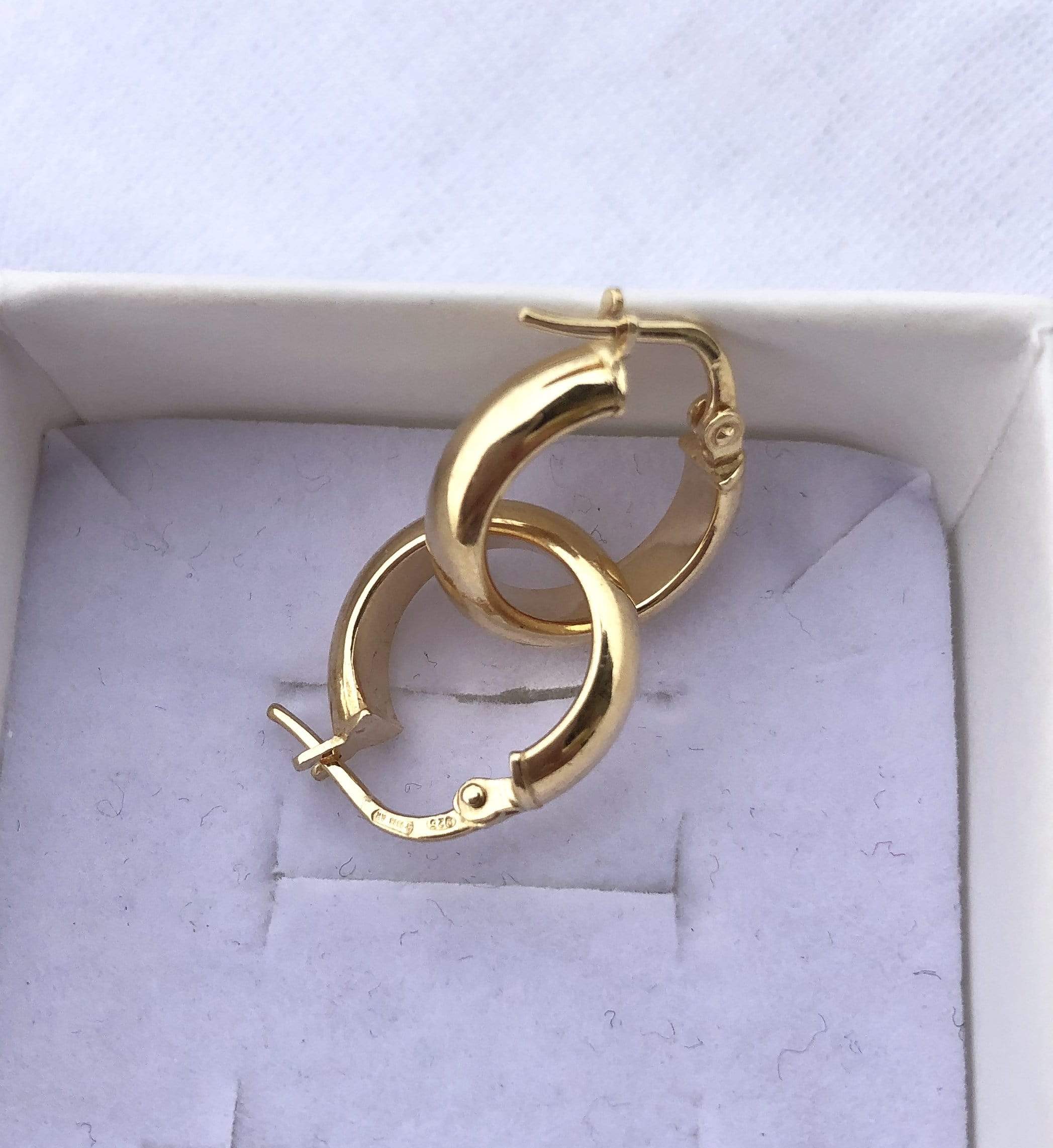 Orecchini cerchio dorati - Soffio Jewels