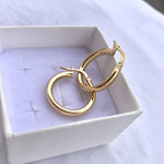 Orecchini cerchietto Dorato - Soffio Jewels