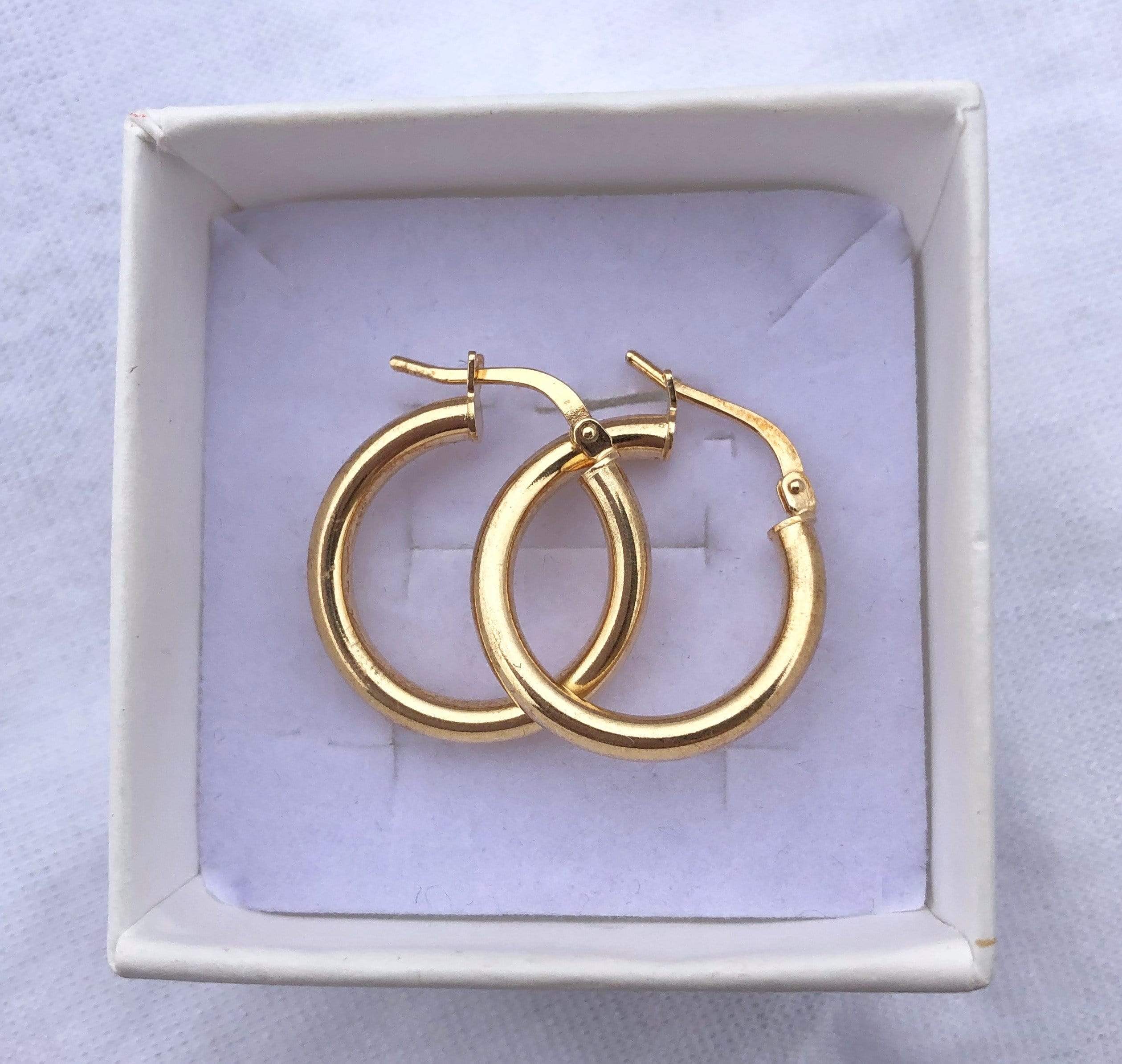Orecchini cerchietto Dorato - Soffio Jewels