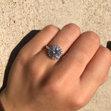 Anello tondo con zirconi - Soffio Jewels