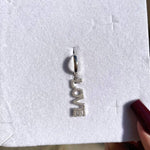Orecchino pendente LOVE con Zirconi bianchi - Soffio Jewels