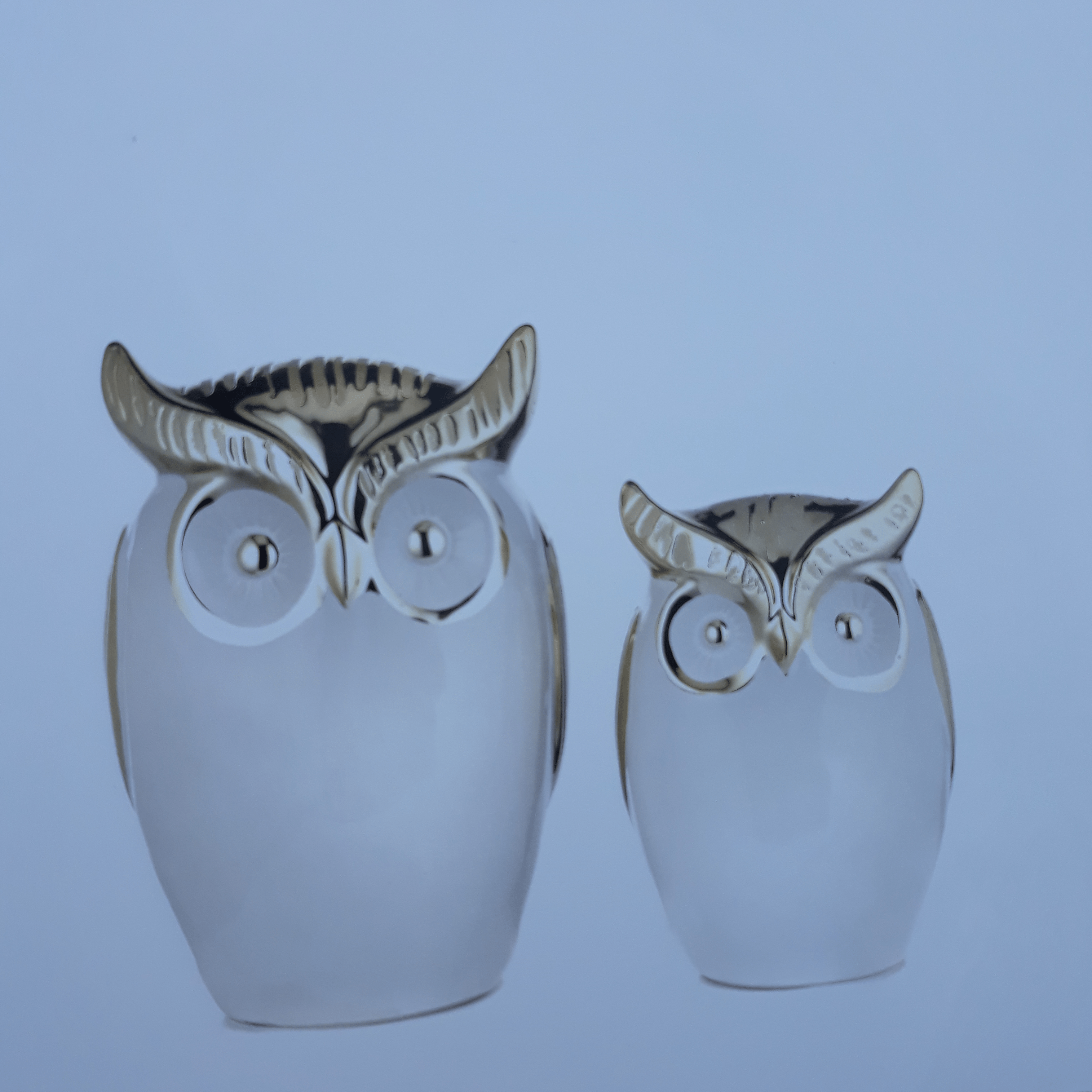 Set due gufi in ceramica - Soffio Jewels