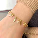 Bracciale con pendenti zirconati - Soffio Jewels