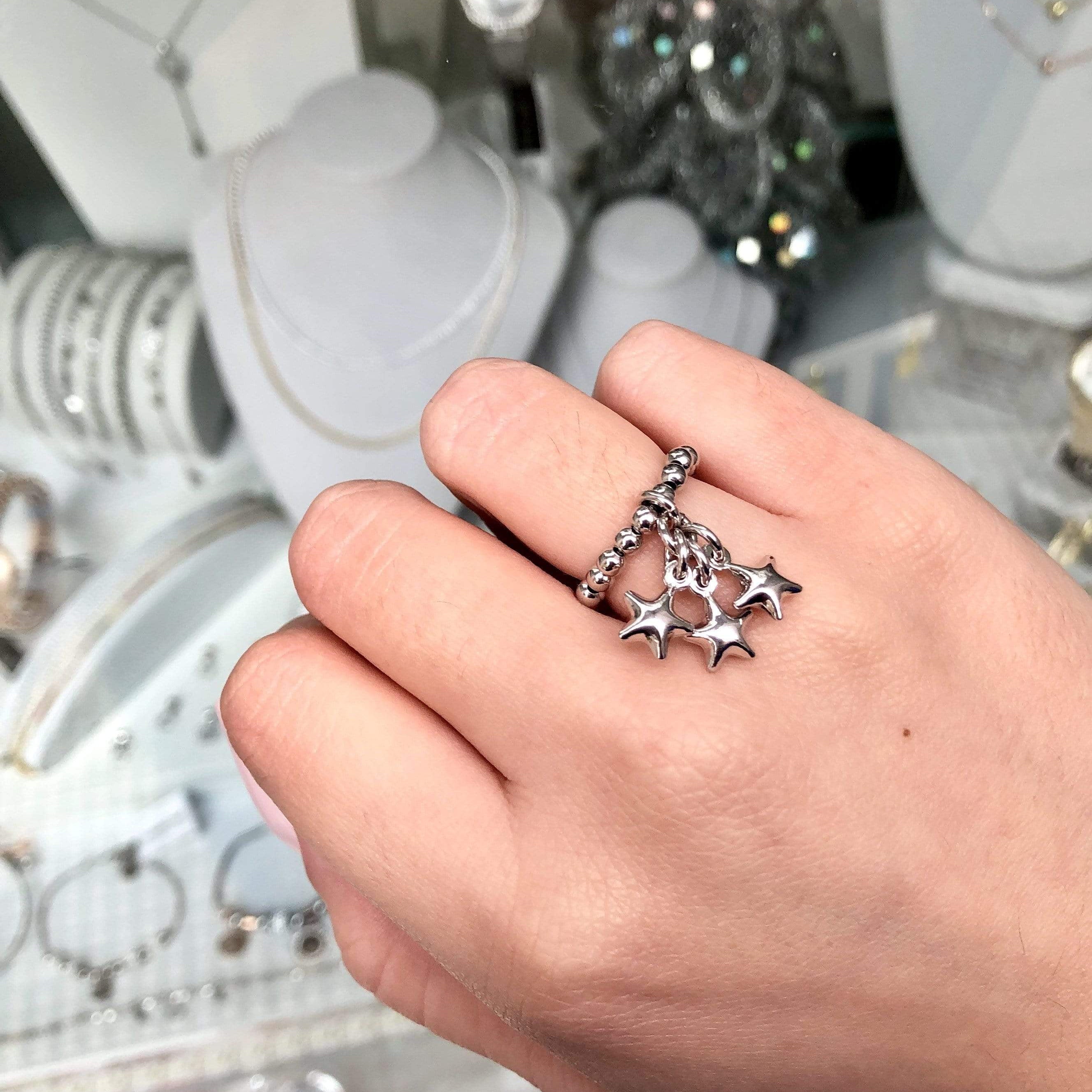 Anello con stelle pendenti - Soffio Jewels
