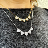 Collana 5 cuori zirconati 💖 - Soffio Jewels