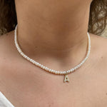 Collana Perle con Iniziale - Soffio Jewels