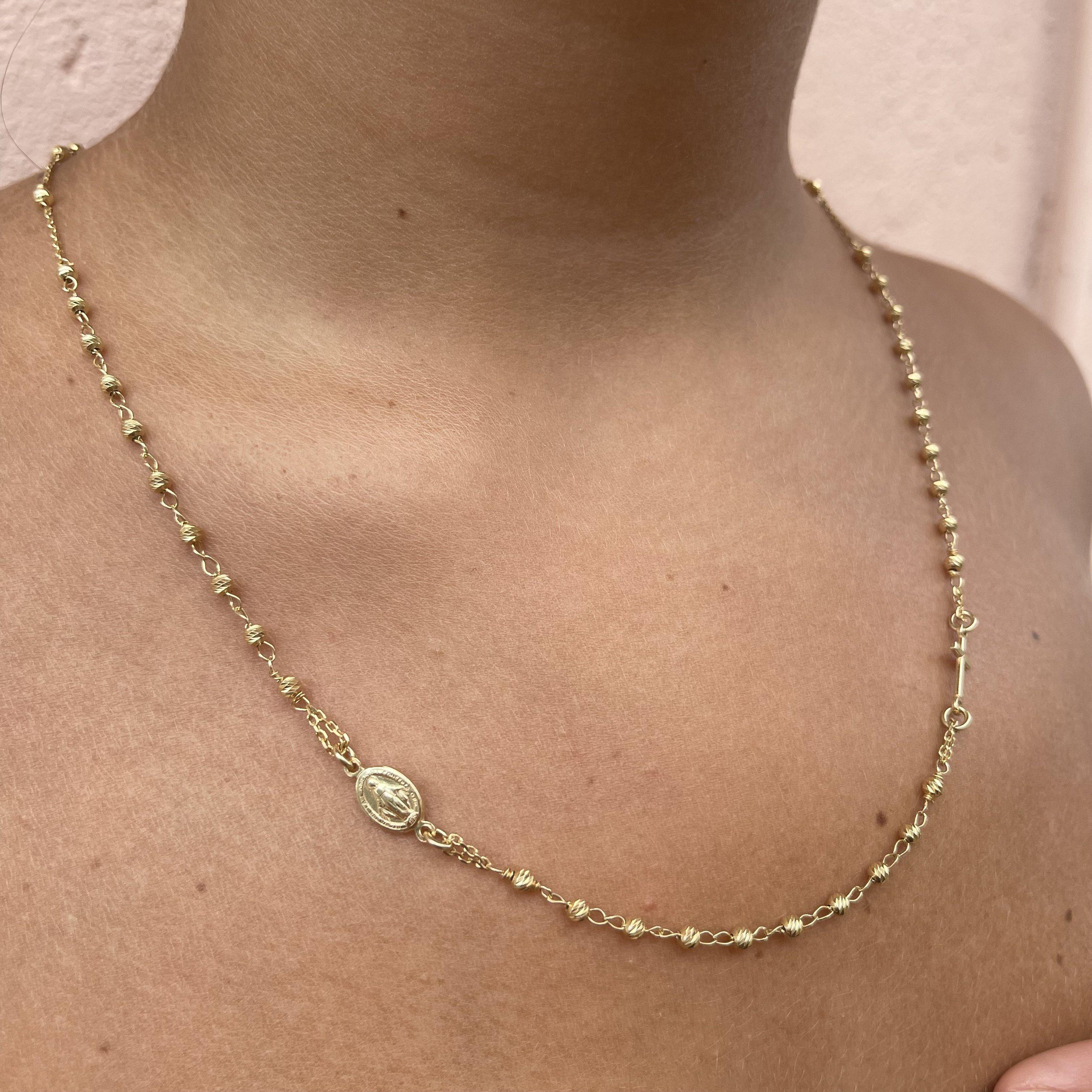 Collana Rosario In Argento Con Perle in Girocolli Collana Rosario In Argento Con Perle in Girocolli