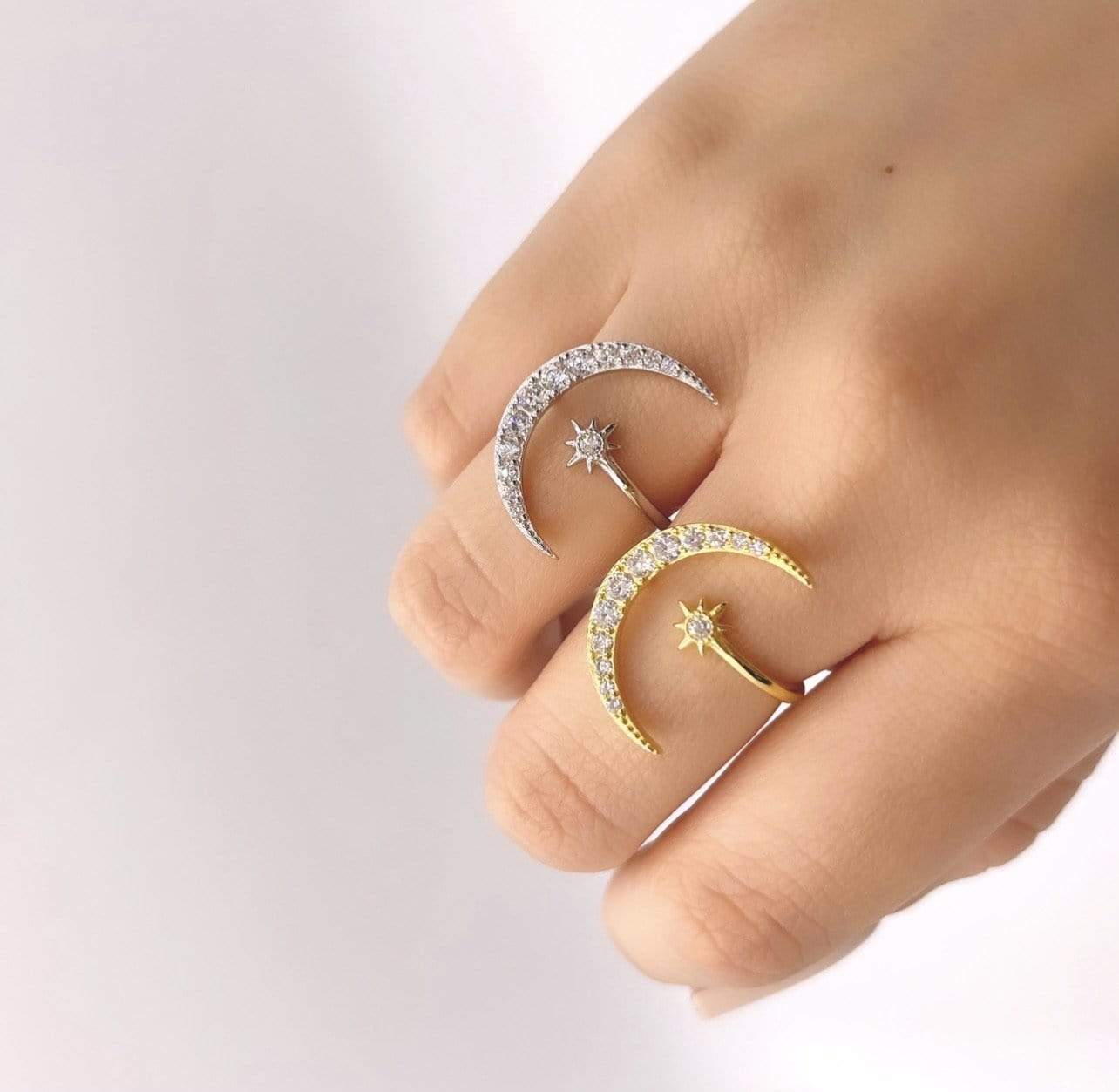 Anello mezzaluna - Soffio Jewels