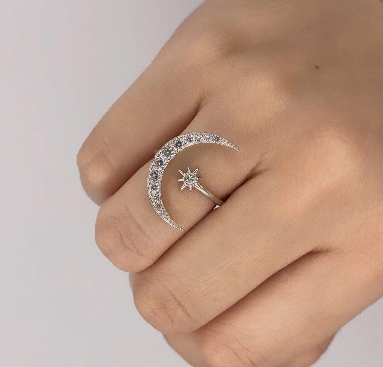 Anello mezzaluna - Soffio Jewels