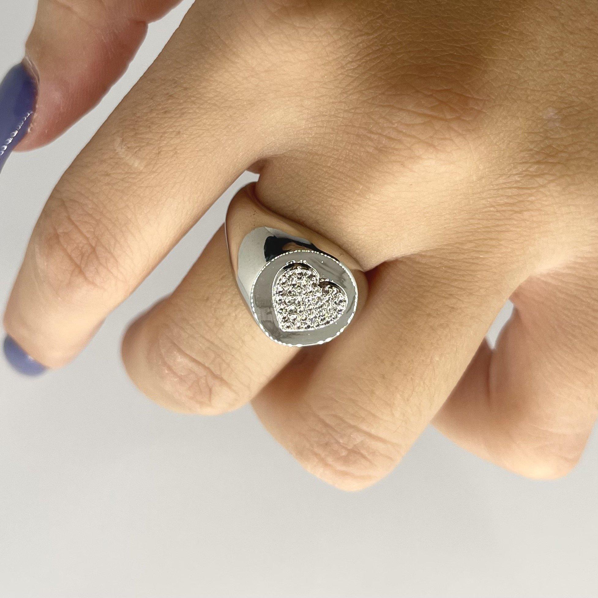 Chevalier Cuore Zirconato Acciaio - Soffio Jewels