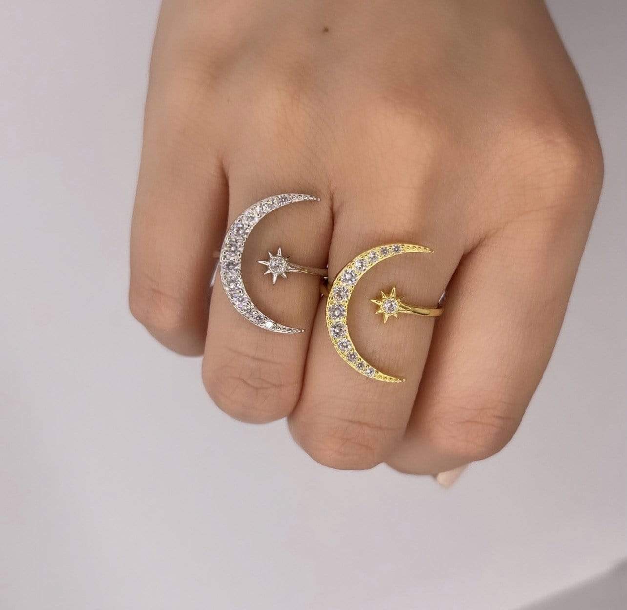 Anello mezzaluna - Soffio Jewels